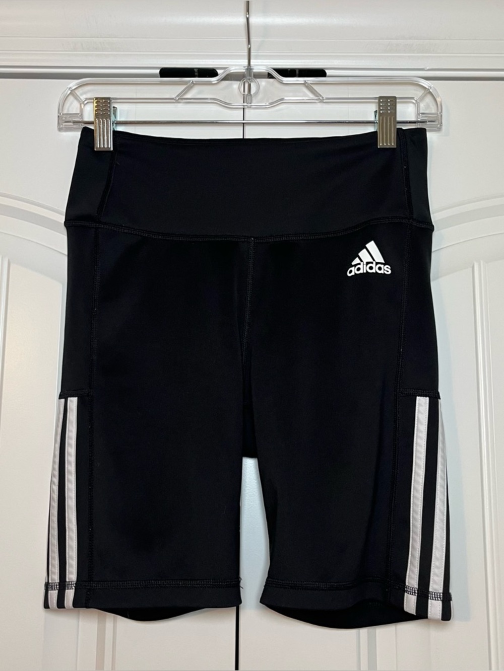 Adidas Black Biker Cycling Shorts Size Small Athletic Athleisure